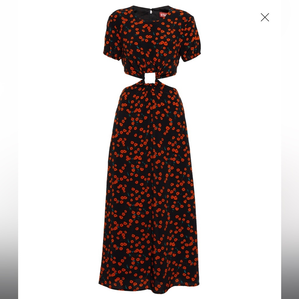 STAUD floral printed maxi dress